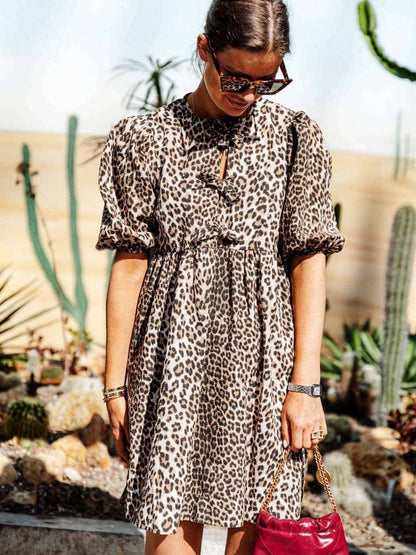 Nessa | Leopard Print Casual Dress