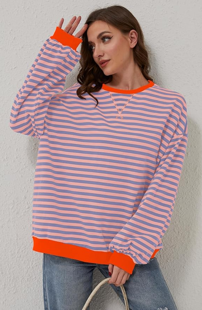 APRIL - STRIPED OVERSIZED SWEATER