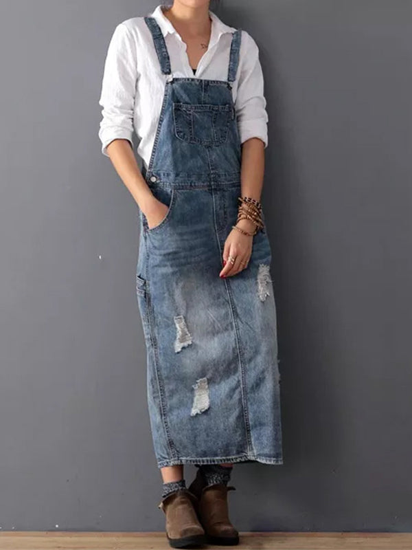 MABEL | DENIM OVERALL DRESS