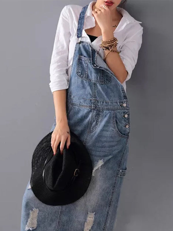 MABEL | DENIM OVERALL DRESS