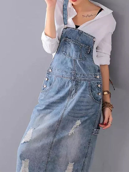 MABEL | DENIM OVERALL DRESS