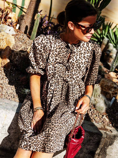 Nessa | Leopard Print Casual Dress