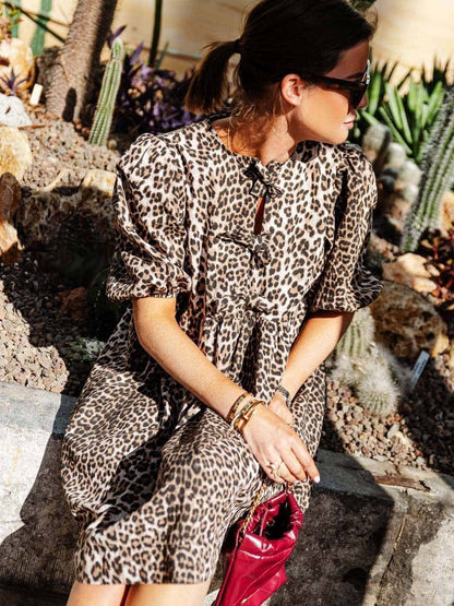 Nessa | Leopard Print Casual Dress