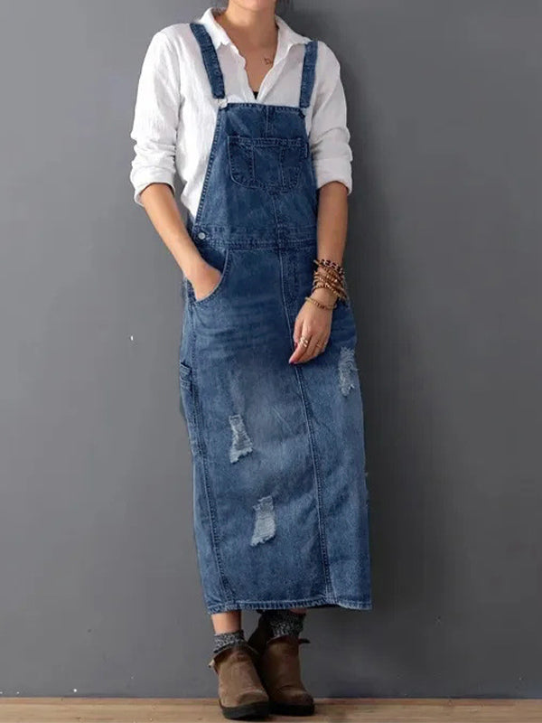 MABEL | DENIM OVERALL DRESS