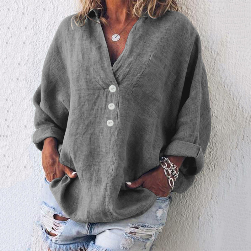 Kirsty™ - Stylish Cotton/Linen Pullover