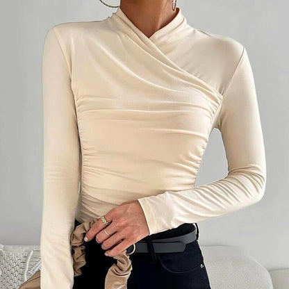 Quinn | Classic Cross-Neck Top