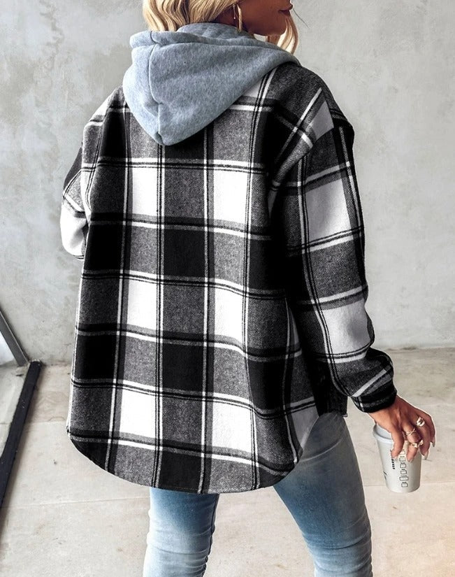 MARTINA - Comfy Flannel Hoodie