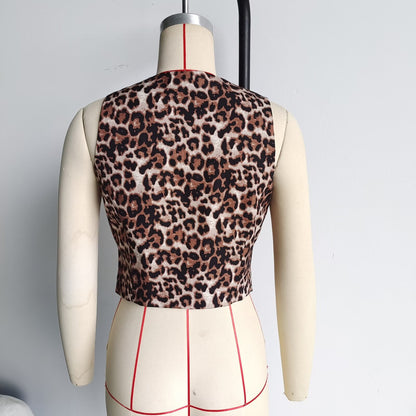 Charlotte Animal Pattern Vest