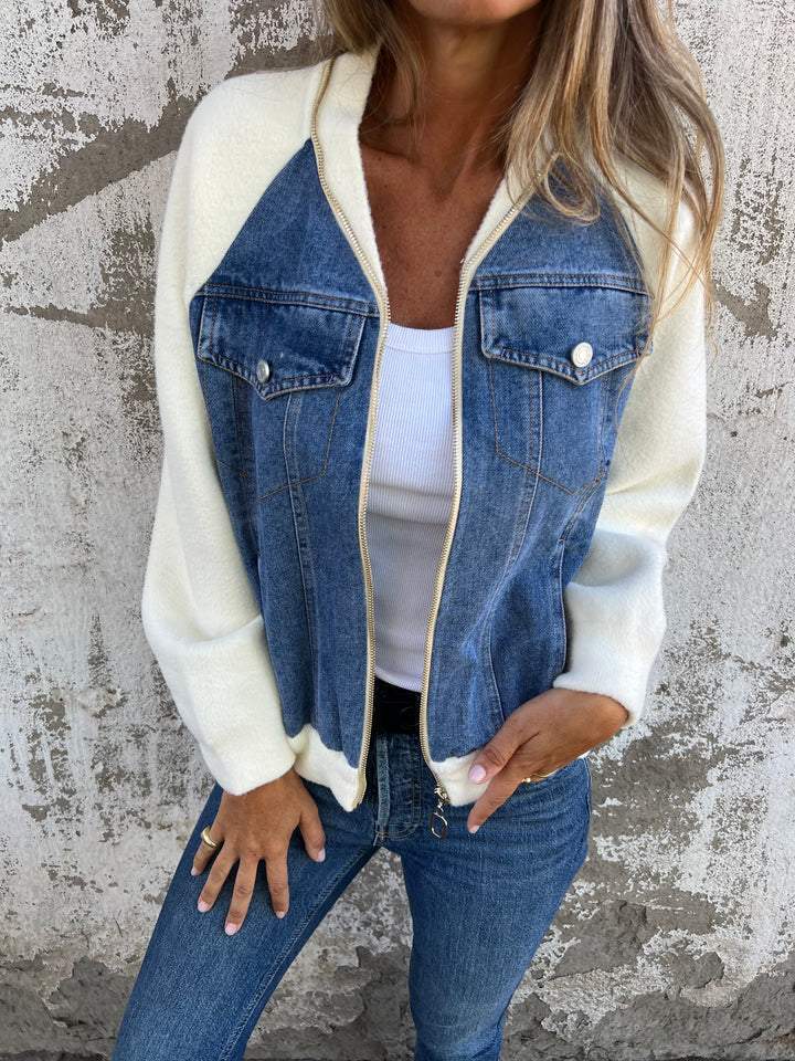 OLIVIA™ - Modern Jacket with Denim