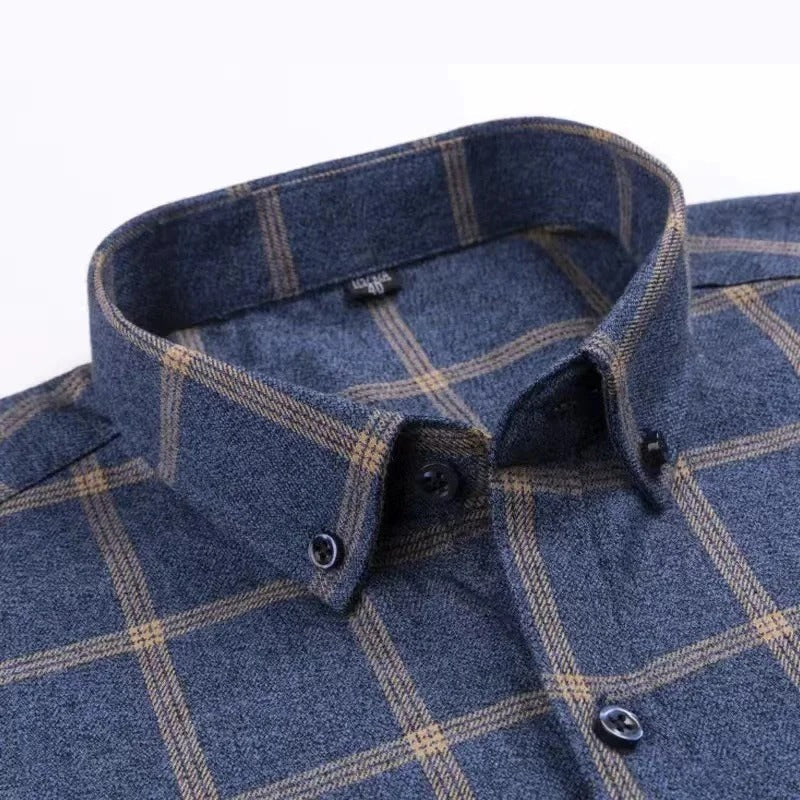 JUN | CHEQUERED COTTON SHIRT