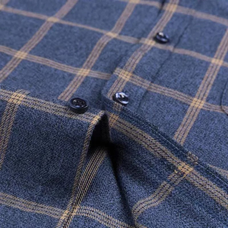 JUN | CHEQUERED COTTON SHIRT