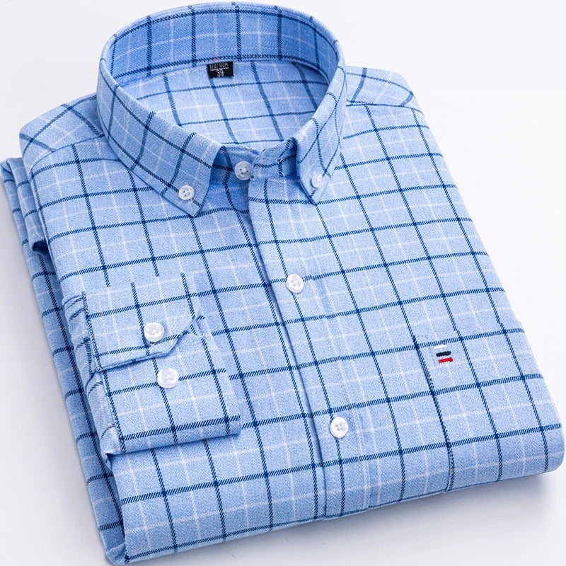 JUN | CHEQUERED COTTON SHIRT